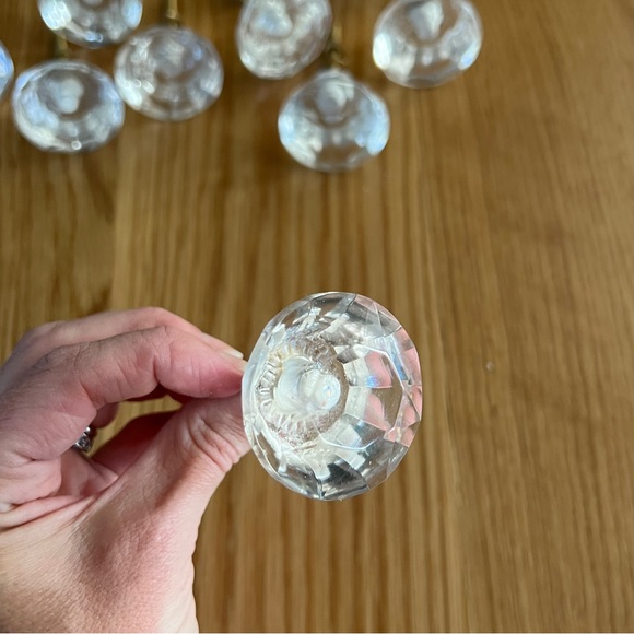 Crystal Cut Faceted Shabby Chic Drawer Pull - Picture 5 of 7